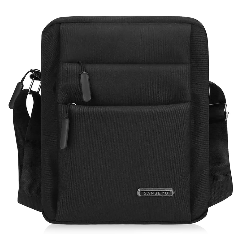 GUSTAVE Sling Bag for Men, Crossbody Bags Men, Fashion Nylon Chest Bags for College, Outdoor Travels and Business Daily Use For Men, Black GUSTAVE Sling Bag for Men, Crossbody Bags Men, Fashion Nylon Chest Bags for College, Outdoor Travels and Business Daily Use For Men, Black